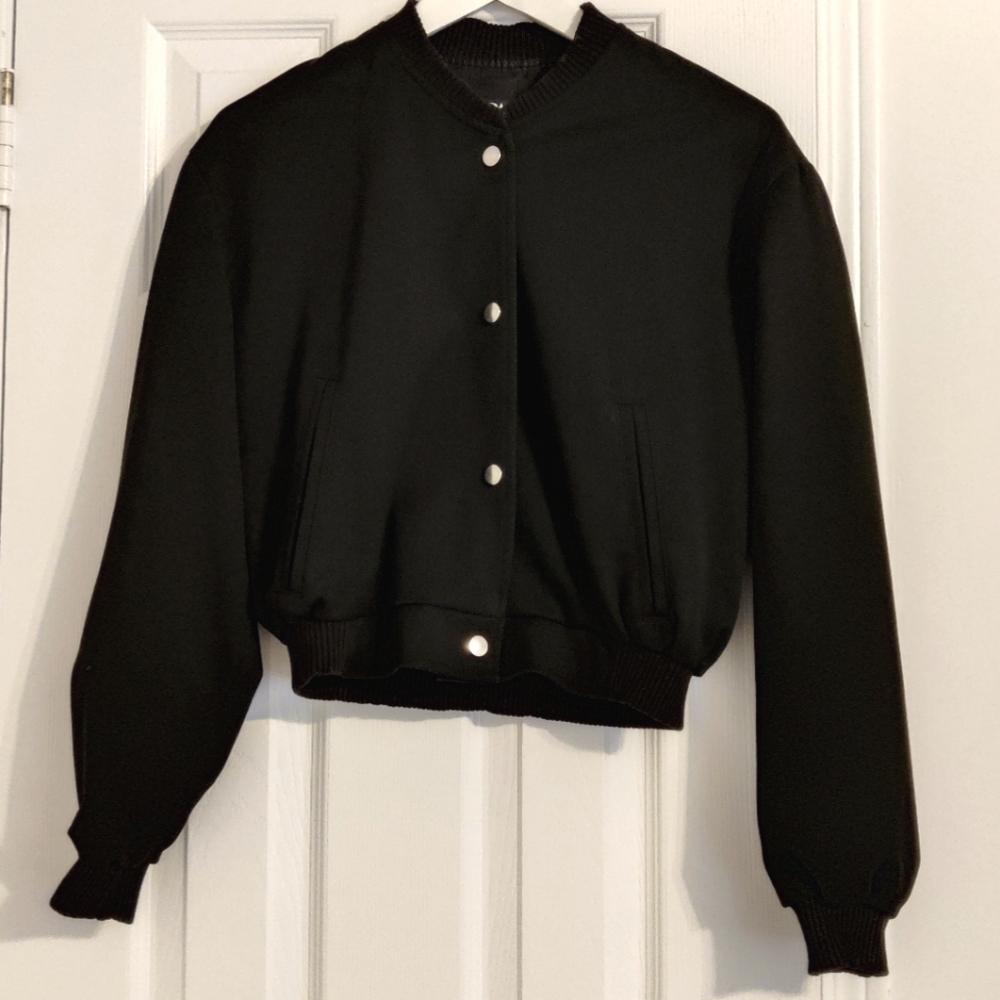 Zara Snap Buttons Bomber Jacket